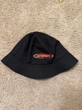 Paramore Black Bucket Hat with Small Red Logo